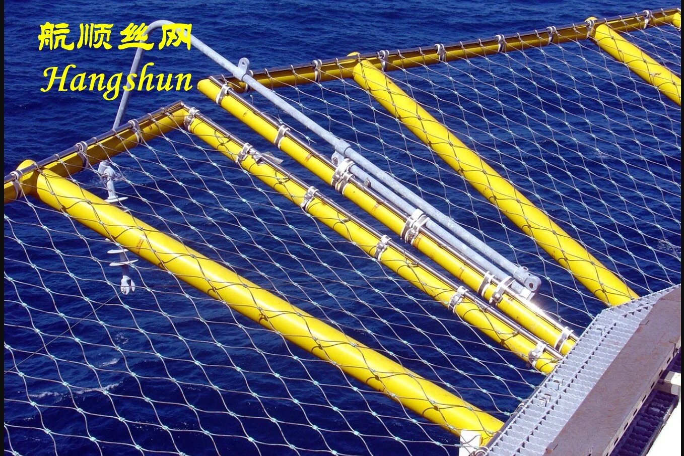stainless steel rope helipad perimeter safety netting